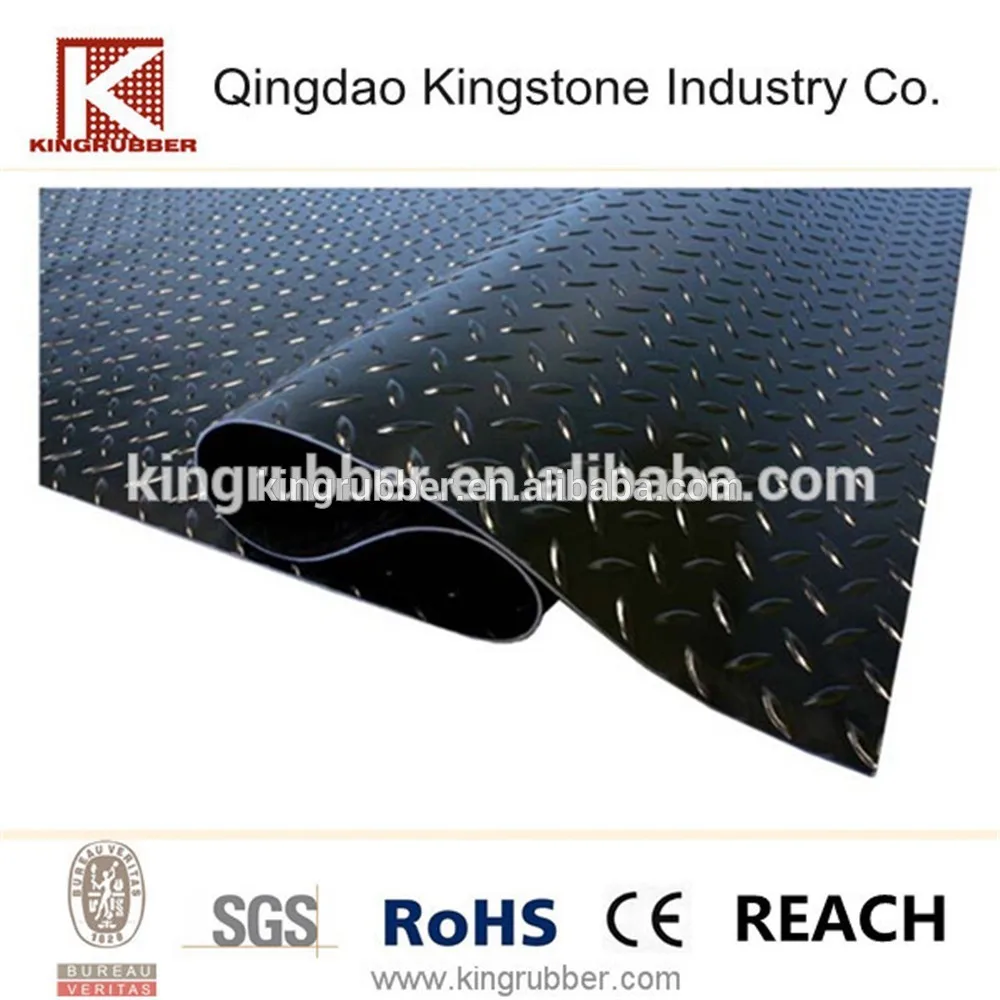 Diamond plate rubber mat