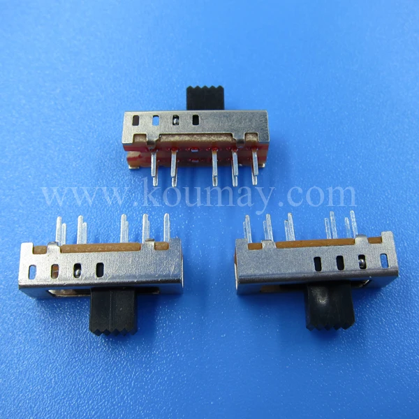 2P4T pcb slide switch dip vertical through hole