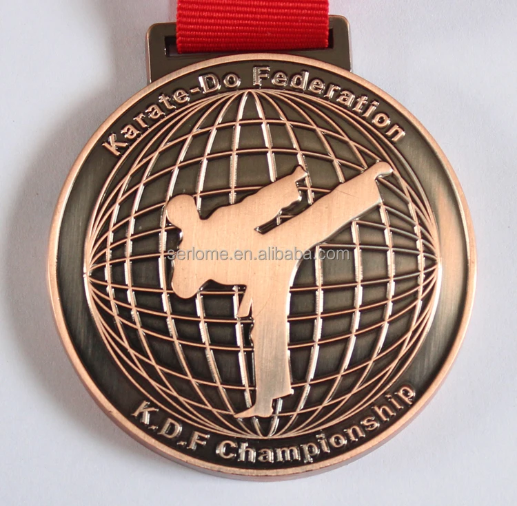 
Factory customized custom engraved metal medallions gold medal picture 