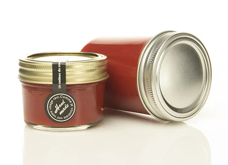 Wholesale custom design 4oz 8oz glass mason jar for honey with screw top lid, vacuum glass / jam jars with lids/ ice cream jar