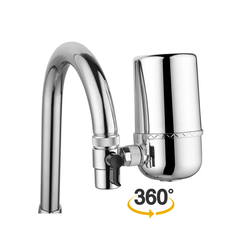 New 360 Degree Rotation Ceramic cartridge Water tap filter faucet purifier for household kitchen water filter system