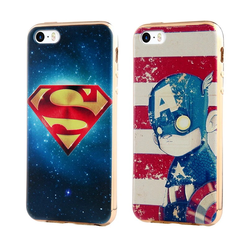 
Flamingos Pink Gold Edge TPU Electroplating Soft Phone Case for iPhone 7 Covers for iPhone 6s 7 7plus Case 