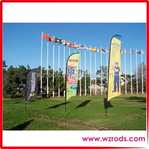 
High Quality Luxury Outdoor Use Windcheater Swooper Feather Flag Banner 