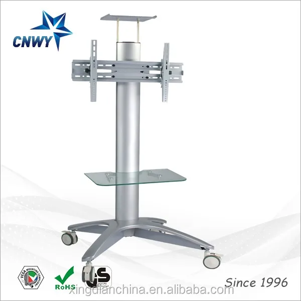Тележка для телевизора на британском рынке для большинства телевизоров с плоским экраном 32-65 дюймов до 70 кг