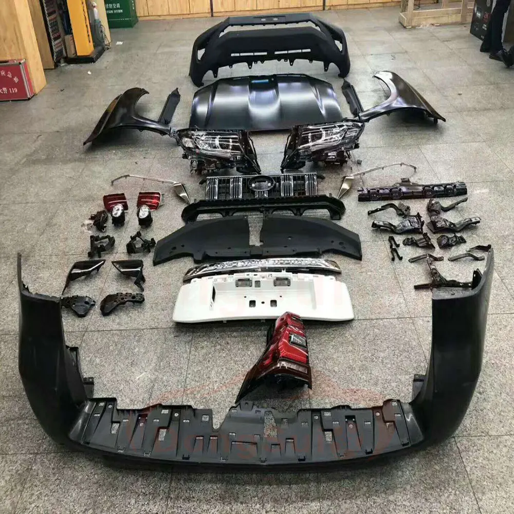 ABS Plastic Car Body face lift kits for landcruiser conversion LC200 2007-2015 Update 2016-2018