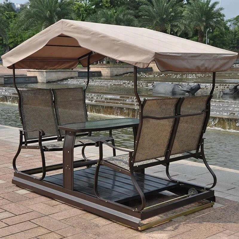 4 seater chair and table outdoor furniture hanging garden furniture Q810