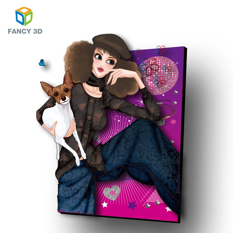  Пользовательский Цветной Пластиковый Полипропиленовый 3D проектируемый постер Zebulun CMYK