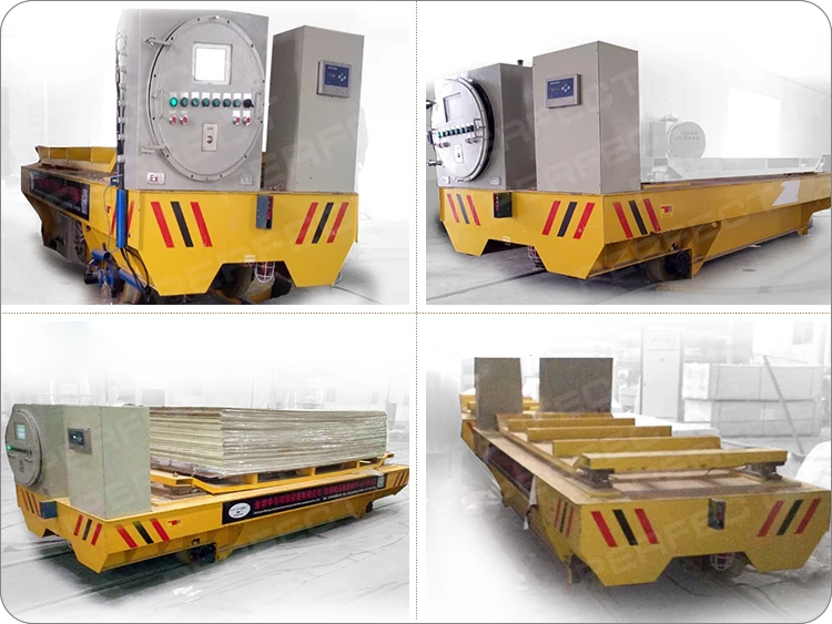 Motor trolley with cable drum/industrial trolley on rails