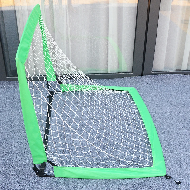 Новая пара портативный POP UP складной детский футбольный ворот детские футбольные сетки комплект из 2 предметов