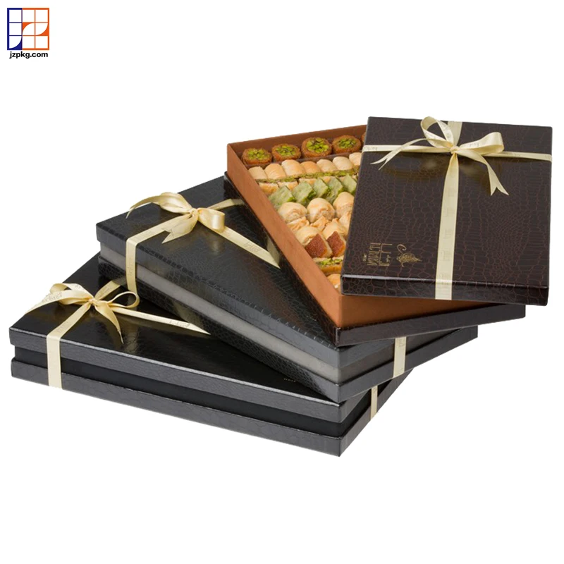Creative premium bespoke box for assorted chocolate baklava sweet products packaging