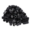 100PCS Black Plastic Auto Car Bike Motorcycle Truck Wheel Tire Valve Stem Caps