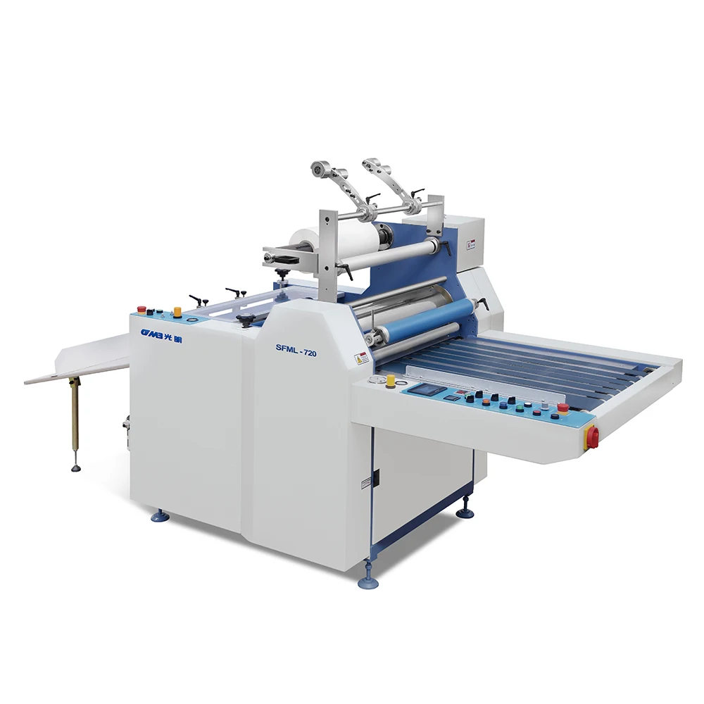 Semi auto paper thermal roll laminator machine