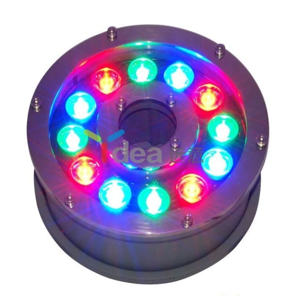  Уличные водонепроницаемые подводные светодиодные фонари dmx rgb для фонтана IP68 12 В