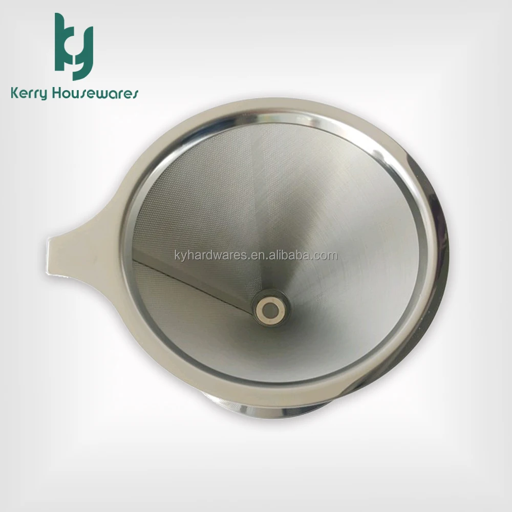 Stainless Steel Pour Over Coffee Filter Paper-less Filter