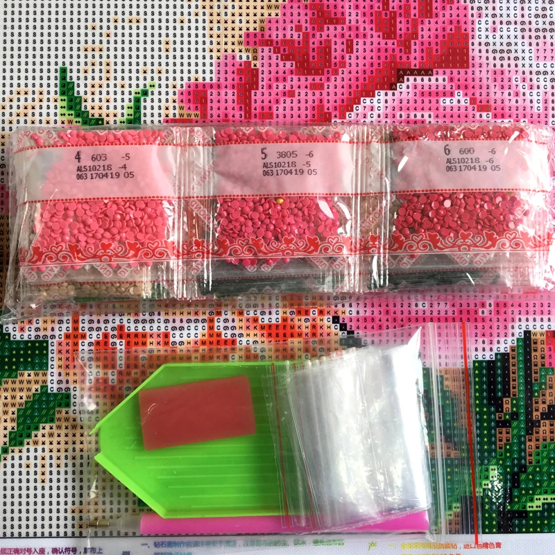 small size rose pattern diy diamond mosaic