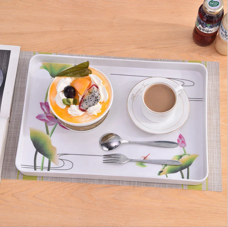 White Bread Breakfast Melamine Tray
