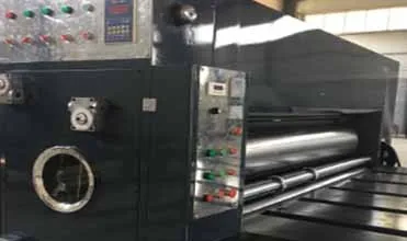 Semi Automatic flexo printing machine for box Printer carton slotting 4 knives