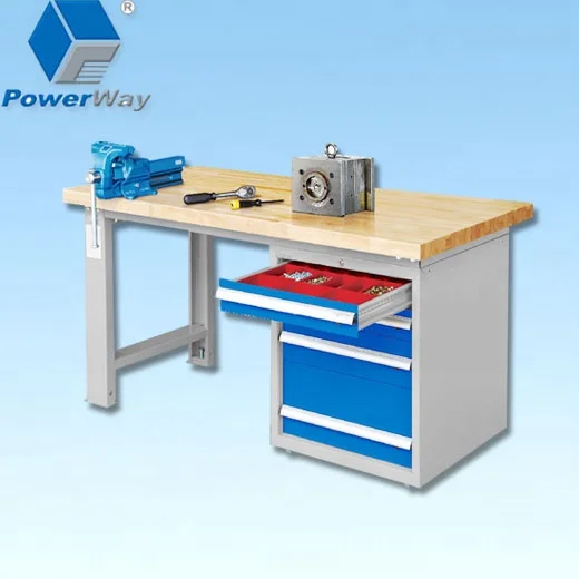 Powerway electronic 10ft metal drawer workbench for garage/wrokshop/lab