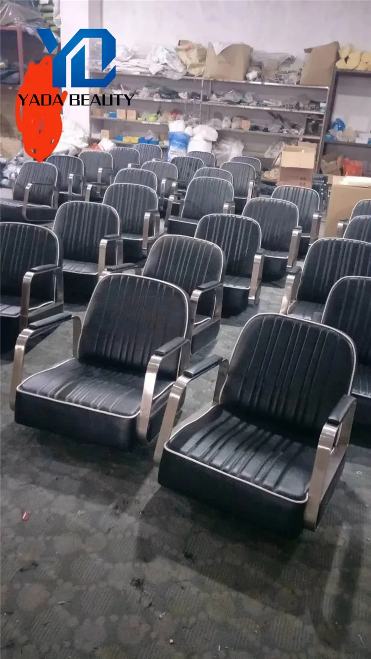 2019 new salon furniture reclining stainless steel base salon man barber chair