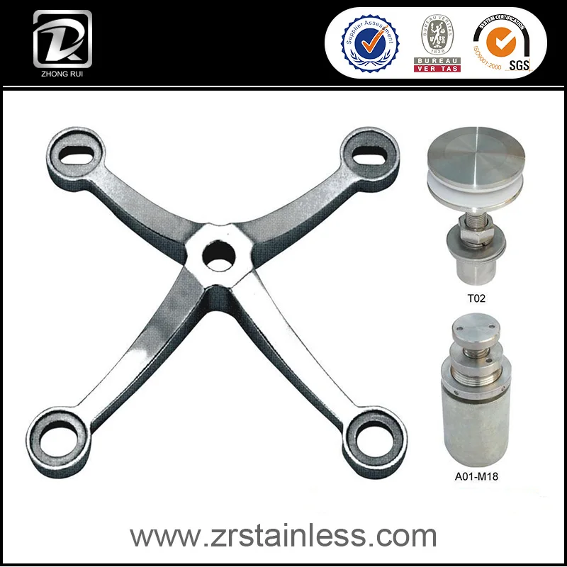 Нержавеющая сталь, стекло паук с четырьмя руками