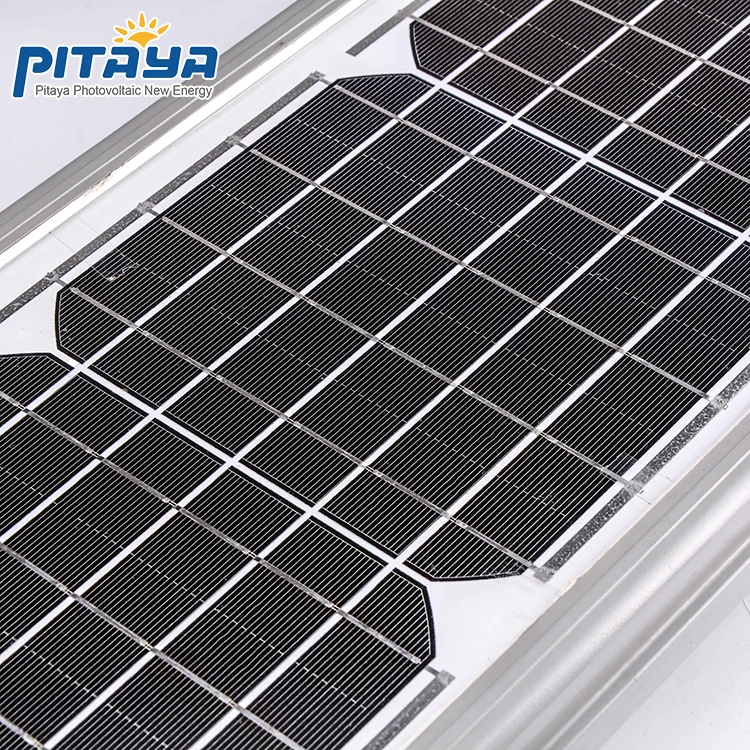 Integrated solar street led light 40W outdoor waterproof ip65 light human sensor 12V/13W polysilicone panel