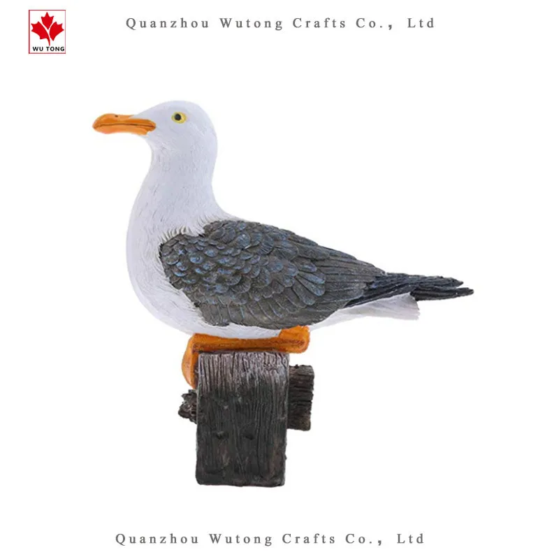 Creative Resin Craft Landscape Decor Seagull Statue Garden Lawn Ornament Animal Sculpture