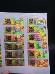 3d Hologram Anti Counterfeiting Security Label Sticker Printing