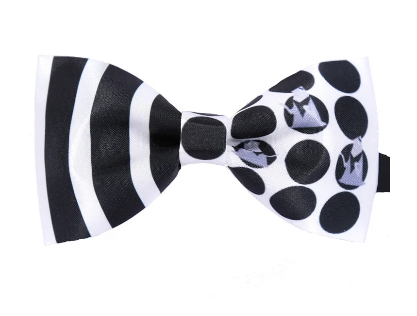 Fashionable Carton Character Print Boys Self Tie Bow Ties
