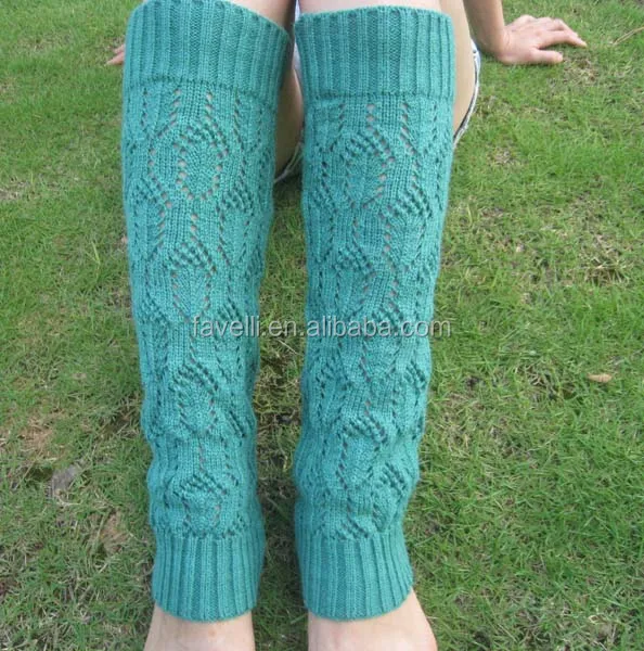 Женские модные вязаные электрические гетры