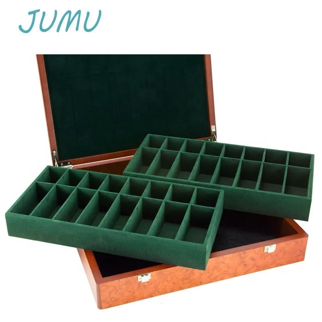 luxury big chess storage wooden box with handle