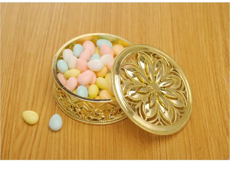 New Style Gold and Silver Chocolate Box Plastic Candy Box For Wedding