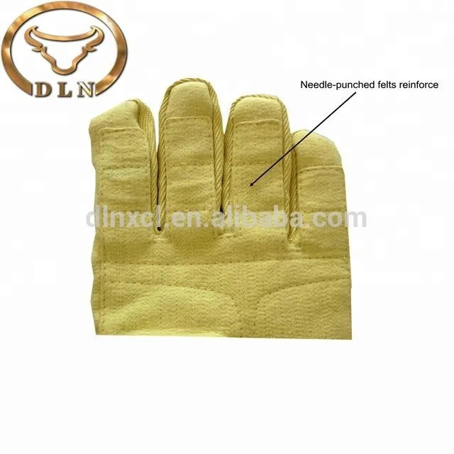 5 Fingers Heat resistant Anti cutting Safety Para Aramid Gloves For Hand Protection HG S5 1