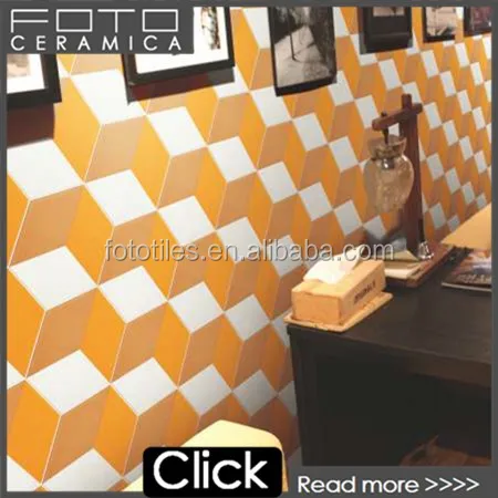 Фошань производители ручной цемент испания стиль оранжевый отделка стен плитка