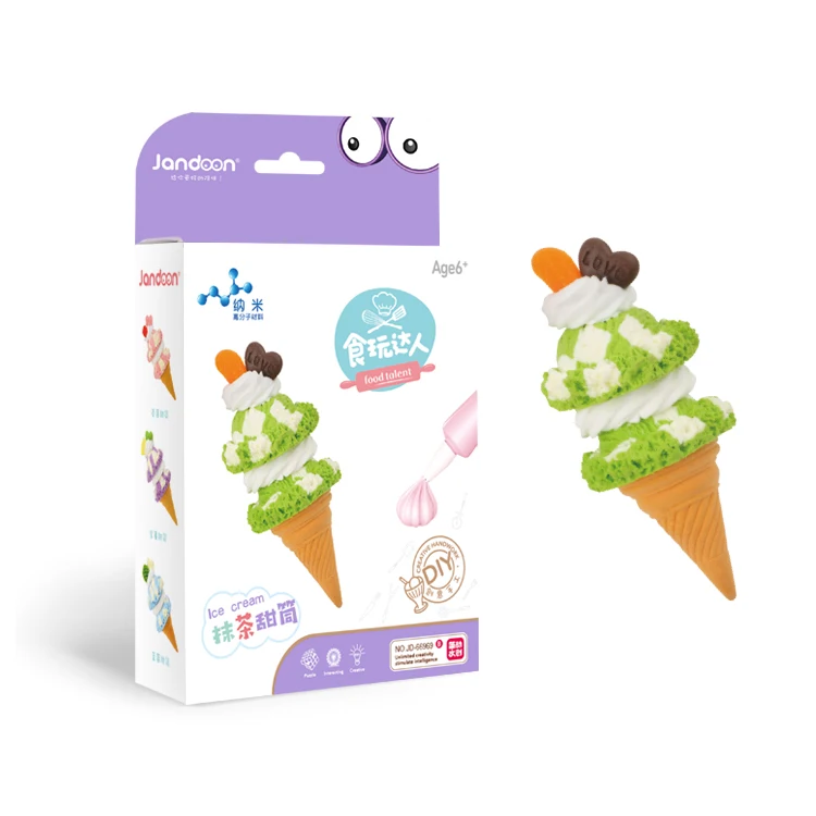 
Jandoon Top quality Cute Kitchen Game Art and Craft Ice Cream Cone Toys for Kids 