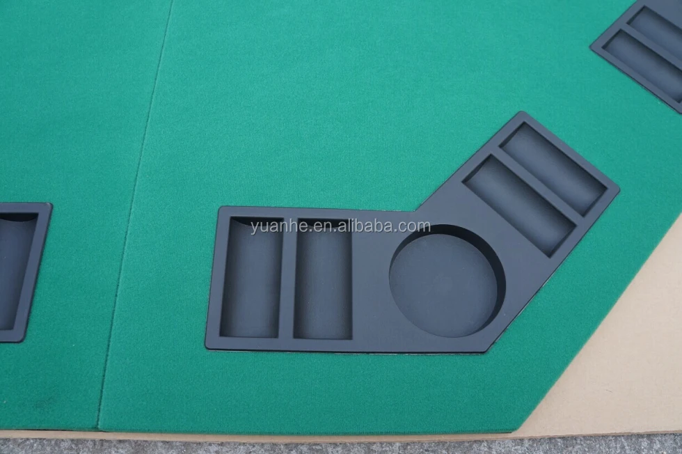 one side 2 foldable 48 inch Octagon Blackjack Poker Table Top For 8 Players