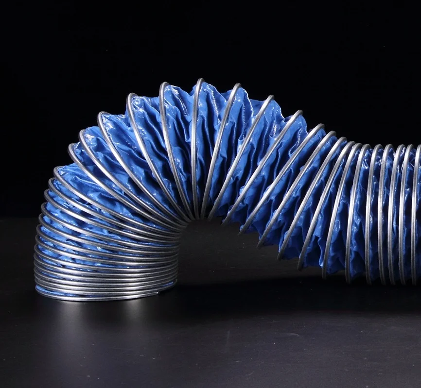 Вентиляционный гибкий тканевый воздуховод с ПВХ-покрытием для тяжелых воздуходувных вентиляторов