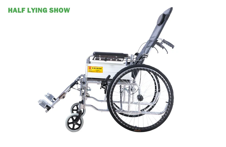 Chromed reclining wheelchair