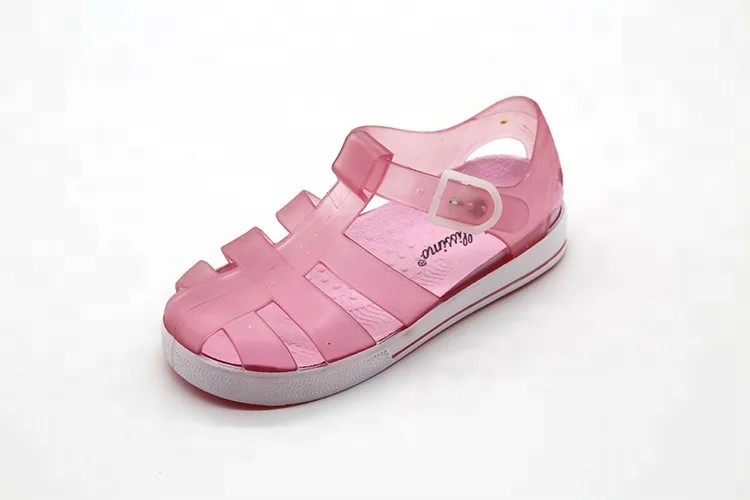 2018 Hot Selling New Design PCU Girls Flat Sandals