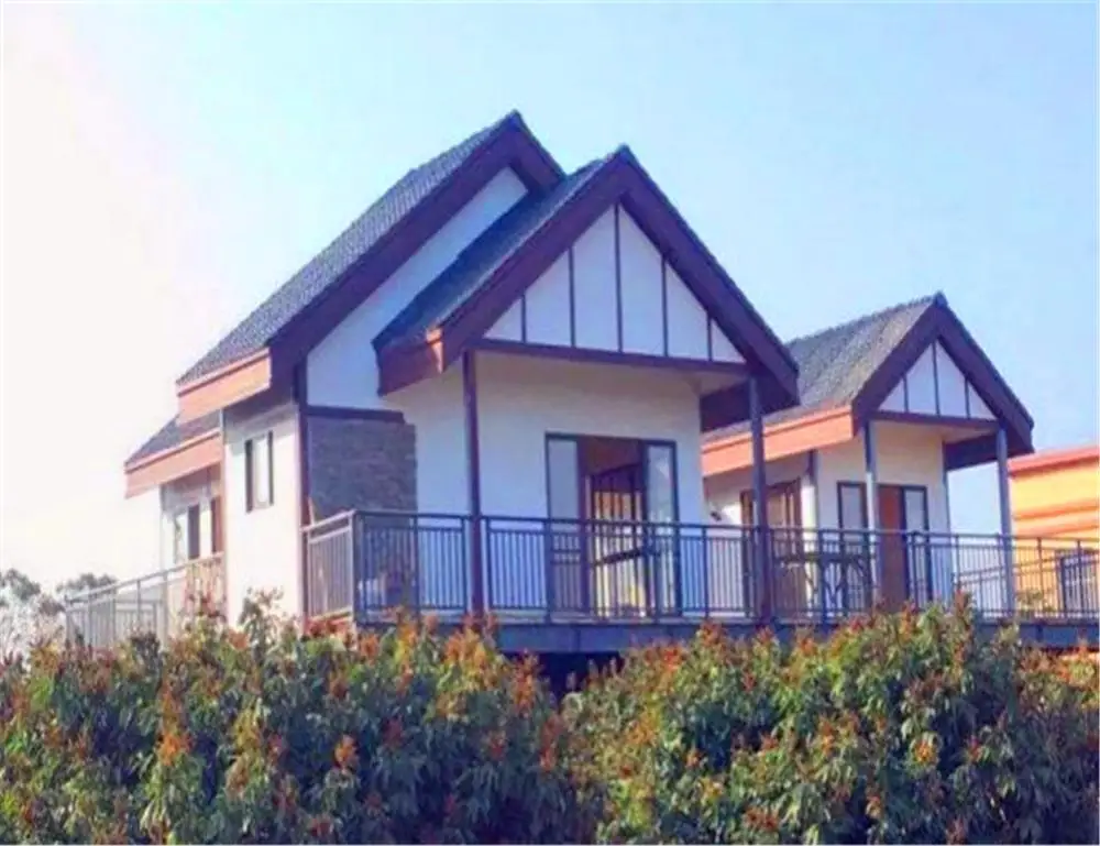 
Modern fireproof sandwich panel 70 square meter 4 bedroom prefab duplex tiny house for europe 