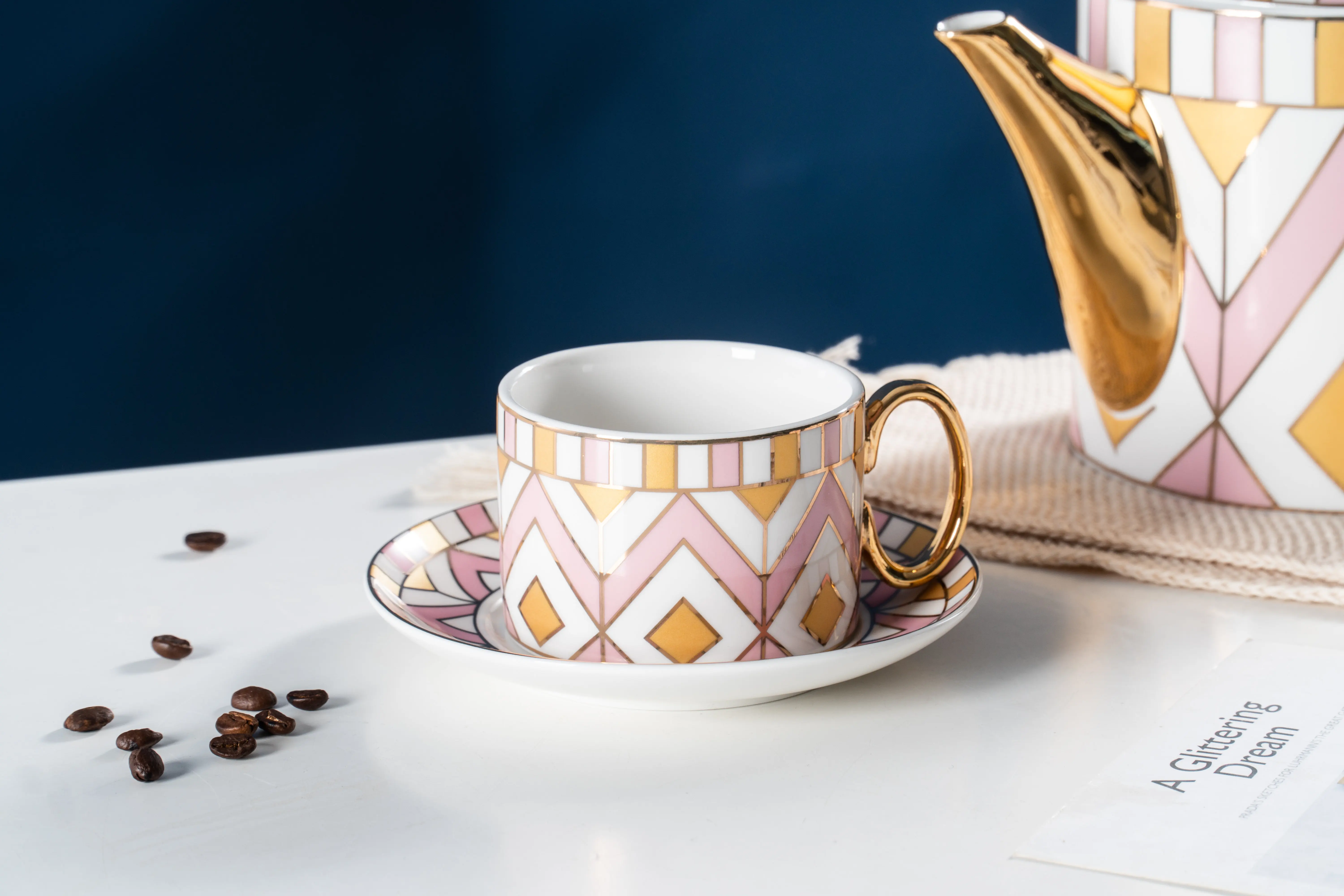 Chaozhou Ceramic Tea Sets Factory New Bone Porcelain Coffee Sets