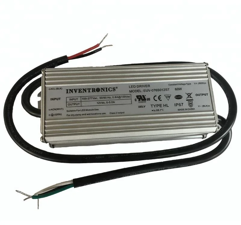 Inventronics ip67 Output 24v 2a fuente de poder 24v constant voltage led driver