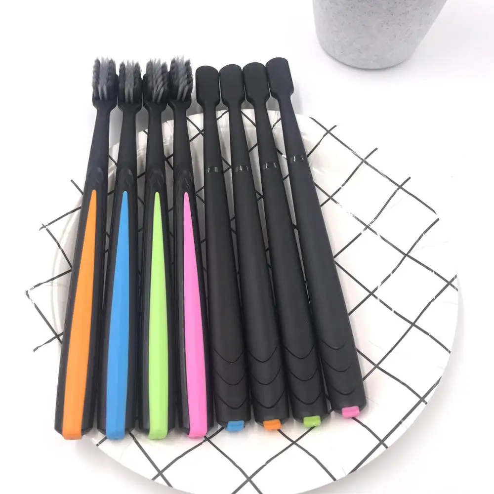 2 Component PP+TPE Soft Bristle Type and HOME Use Sharpe Fibre Tooth Brush Oem Toothbrush Handle