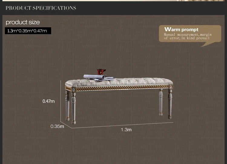French style bedroom furniture-french furniture piano bench- classic solid wood bench