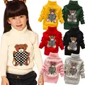 Retail 0 4years turtleneck knitted sweaters boys girls baby kids children Clothing Clothes Infant Garment spring