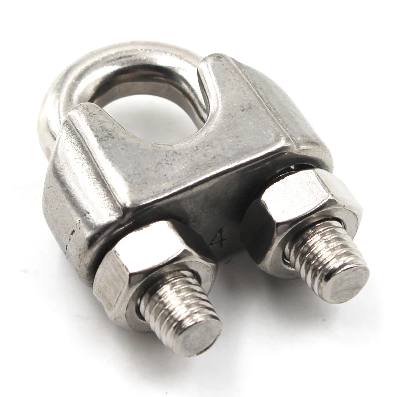 Different size Stainless steel wire rope clamp Wire rope clip  clamp wire rope loop clamp 304