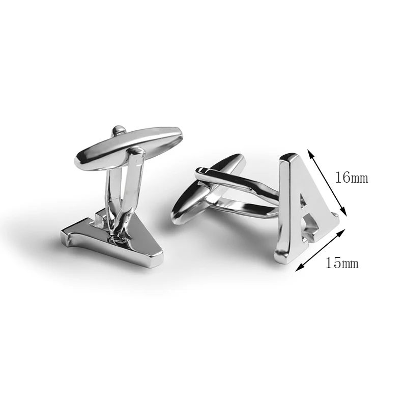 Высококачественные металлические французские запонки Роскошные 3D мужские запонки с надписью