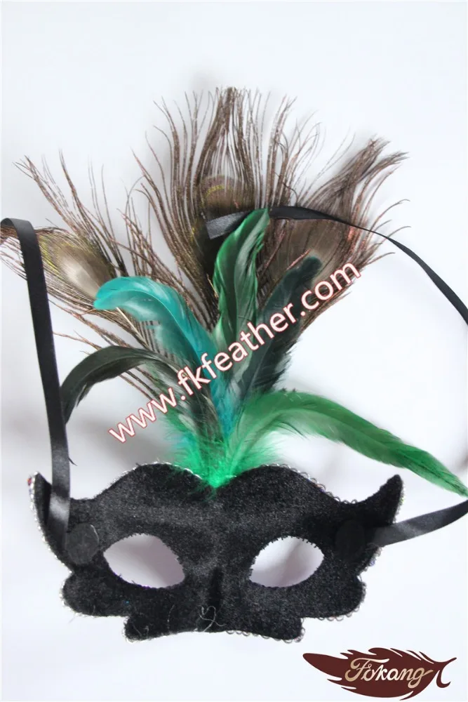 Carnival Mask Peacock Feather Mask With Crystal Diamond For Venetian Masks Wholesale