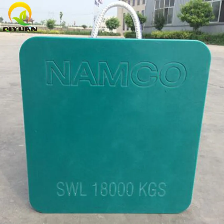 Wear resistance plastic adjustable base plate/ plastic outrigger pads
