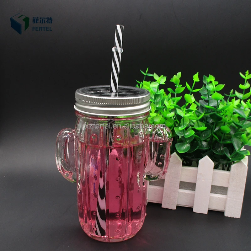 360ml 12 ounce round shaped glass milk juice drinking bottle mason jar