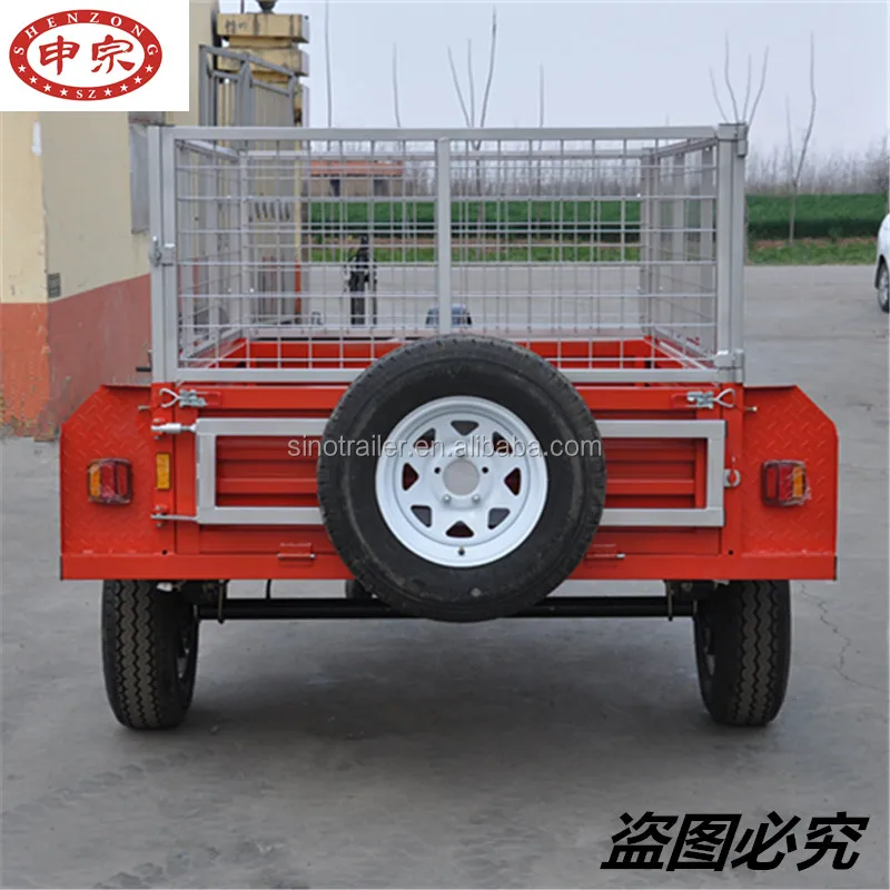 small car camping cargo box cage utility trailer for sale